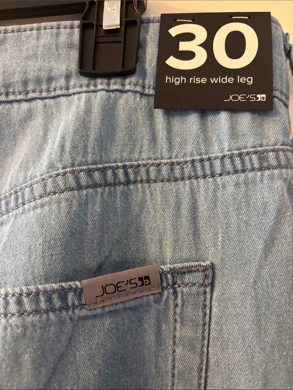 Joe's Jeans Light Blue Wide-Leg High Rise Trousers - Picture 6 of 6
